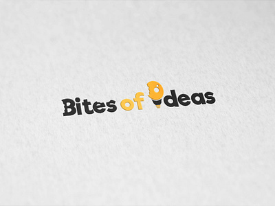 Bites of Ideas bite design forum graphic design idea lighting bulb logo web