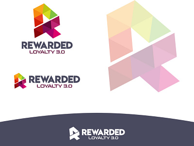 Rewarded design logo loyalty programs r rewarded