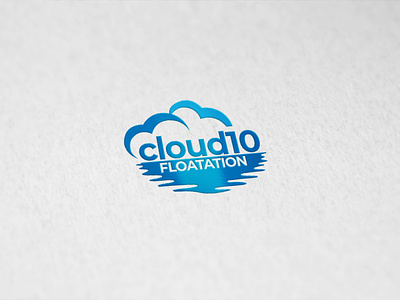 cloud 10 10 cloud company design floatation hosting lake logo web