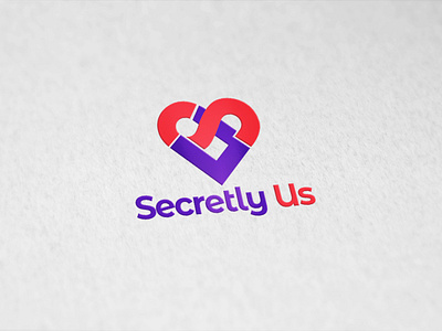 Secretly Us design heart intime logo sex shop store su
