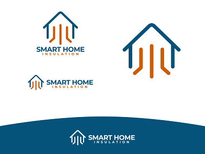 Smart Home Insulation design foam graphic design home insulation logo smart