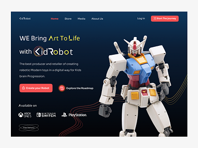 Robotic game web design