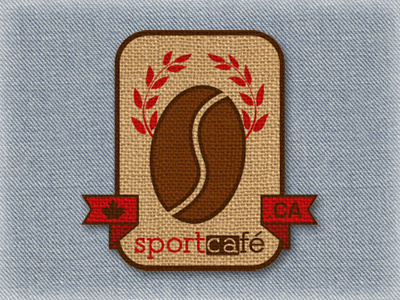 SportCafé Embroidery Patch cafe canada coffee embroidery patch sportcafe texture