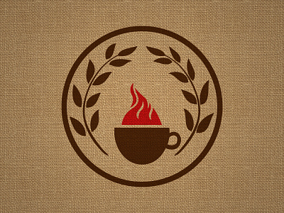 SportCafe logo redesign badge circle flame laurels logo patch sportcafe sportcafé torch