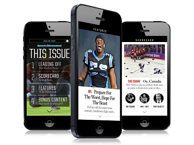 Prototype Mobile App Design design iphone mobile mobile app sports sports illustrated ui ux