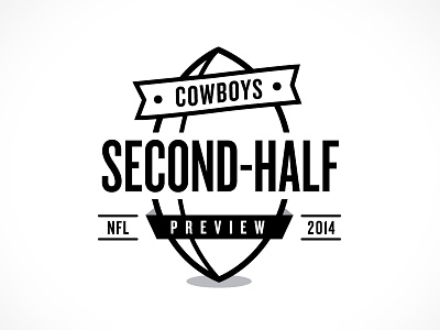 Second-Half Logo design football logo nfl sports illustrated