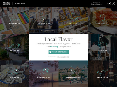 Local Flavor website america cafes food freelance grid neighborhoods responsive web stores travel web design wine
