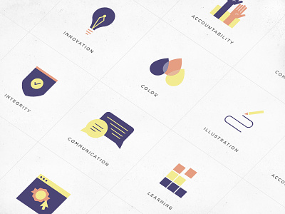 Pixel Icons branded iconography icons illustration system tech