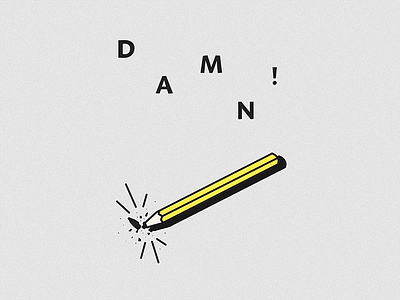 Damn. art clever design drawing graphic illustration pencil russia saintpetersburg simple vector
