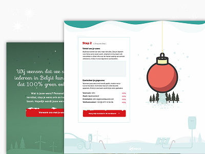 Eneco Christmas wish campaign christmas detail discover experience illustration responsive ui user web website
