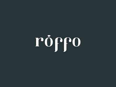 Roffo coffeeshop logotype