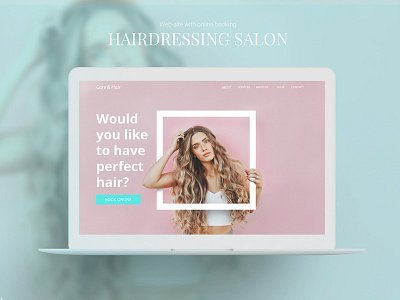 Hairdressing salon site with online booking