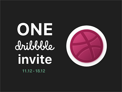 Dribbble Invite. One more dribbble dribbble invite invite invite giveaway
