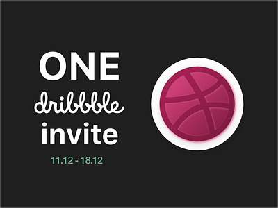 Dribbble Invite. One more