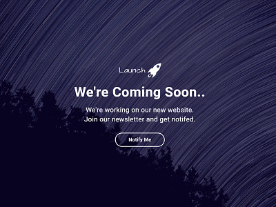 (Free Download) Launch Coming Soon HTML Template