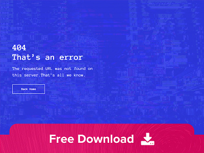 Defcon - Free 404 HTML Template 404 css design html html5 layout template templates web