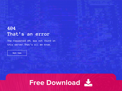 Defcon - Free 404 HTML Template