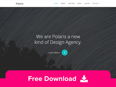 Polaris - Free One Page HTML Template css design html html5 layout one page portfolio template templates web