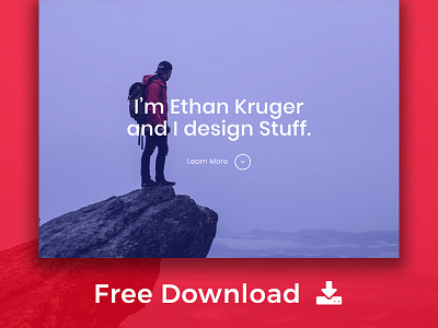 Ethan - Free Personal Portfolio / Identity HTML Template css design free html html5 identity layout page portfolio template templates web