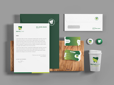 Dental Clinic Letterhead and Stationery