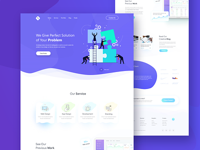 Agency Landing Page agency website app ios android blog homepage header exploration landing page website new popular trend saas b2b crypto trending product typography concept user experience ux user interface ui web design template