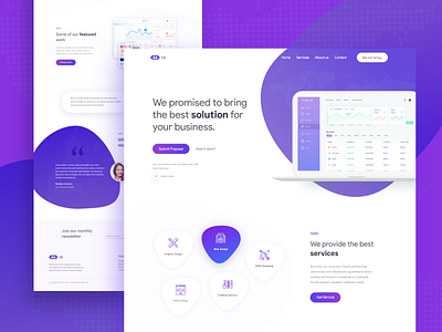 UI Agency agency website app ios android blog homepage header exploration landing page website new popular trend saas b2b crypto trending product typography concept user experience ux user interface ui web design template