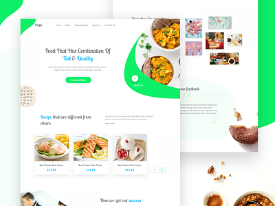 Restaurant Web Design app ios android header exploration landing page website new popular trend restaurant homepage restaurant page website saas b2b crypto trending product typography concept user experience ux user interface ui web design template
