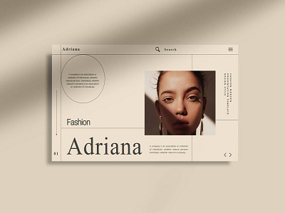ADRIANA-Google Slide Template #2 app branding design graphic design illustration logo typography ui ux vector