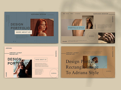 ADRIANA-Google Slide Template #4 app branding design graphic design illustration logo typography ui ux vector