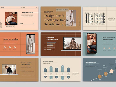 ADRIANA-Google Slide Template #7 app branding design graphic design illustration logo typography ui ux vector