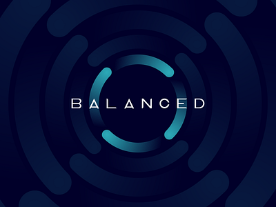 Balanced logo blockchain branding design icon logo minimal typography