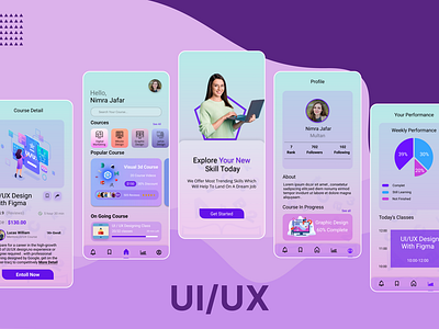 E-Learning App Design📚 by Nimra_Creater on Dribbble