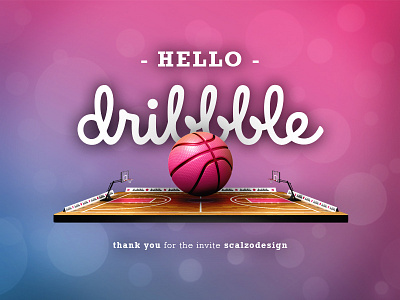 Hello Dribbble debut first hello