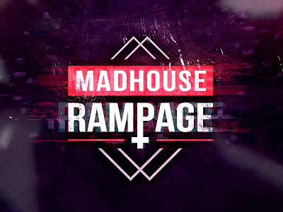 Madhouse Rampage artwork event glitch logo party