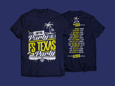 FS Texas Summer Tour 2014 Tshirt Design clothes dj shirt summer summer tour textile tshirt