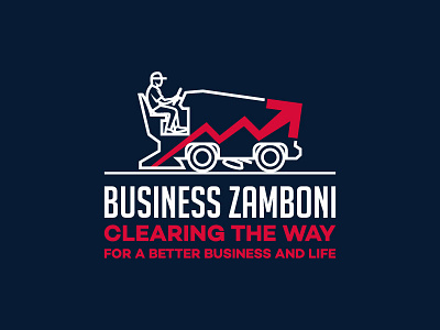 Business Zamboni branding business cold ghiteadesign ice ice resurfacer logo mark podcast stepped arrow symbol zamboni