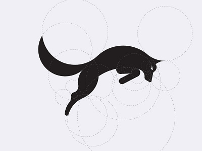 Geometric fox logo