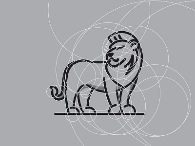 Lion 01 animal branding creative geometric geometry ghiteadesign grid icon identity lion logo savannah