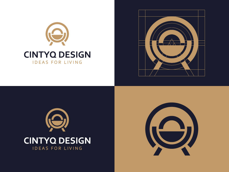 Cintyq design typing symbol monogram mark logo designer logo icon ghitea design emblem creativity branding armchair
