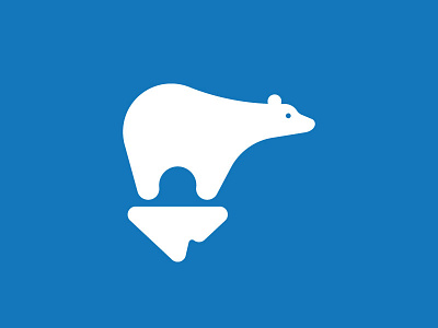 Polar bear animal bear brand identity ghitea design ice iceberg idea inspiration logo minimalist design symbol vector