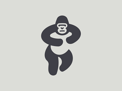 Gorilla / logo animal ape brand identity cool design creative drawing dribbble gorilla graphic design icon logo logo inspiration logo sign mark negative space logo simple simple design startup stylized symbol