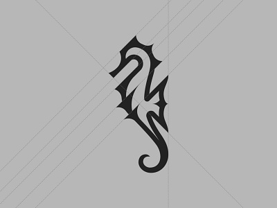 Seahorse animal brand identity clean corporate identity creative emblem geometric ghitea design golden ratio grid logo logo designer logo inspiration logo sign mark negative space logo ocean sea seahorse symbol