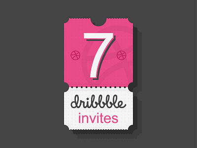 7 dribbble invites / giveaway