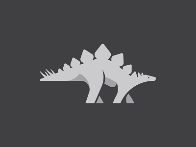 Stegosaurus animal clean creative design dino dinosaurus emblem flat geometric ghitea design graphic designer logo logo designer logo inspiration logo mark logo sign mark stegosaurus symbol vector web service branding