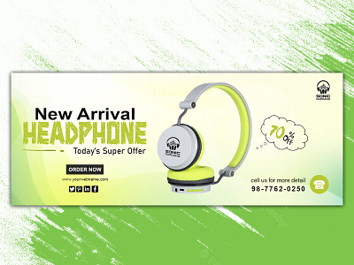 headphone banner design.