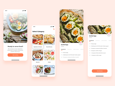 Cooking App UI Design app chef cook cooking cooking app design ui ui ux