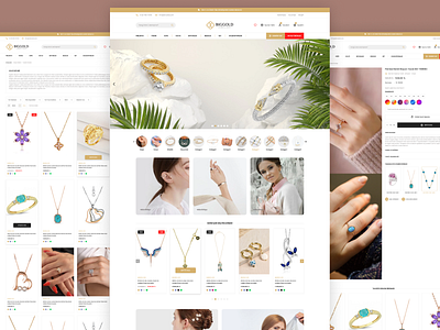 Jewelry Ecommerce UI Template Design | Created by Erdal Kurt