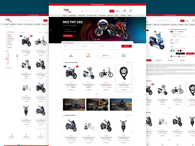 Motorcycle Ecommerce UI Template Design | Created by Erdal Kurt design ecommerce ecommerce design ecommerce template figma figma template motorcycle shop template template theme ui ui template ux