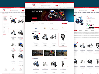 Motorcycle Ecommerce UI Template Design | Created by Erdal Kurt