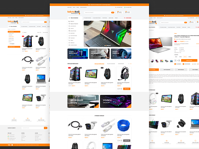 Computer Parts Ecommerce UI Template | Created by Erdal Kurt computer computer design computer parts computer template design ecommerce figma figma template shop design template theme ui ui template ux